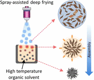 Drawing of deep fried graphene pom pom