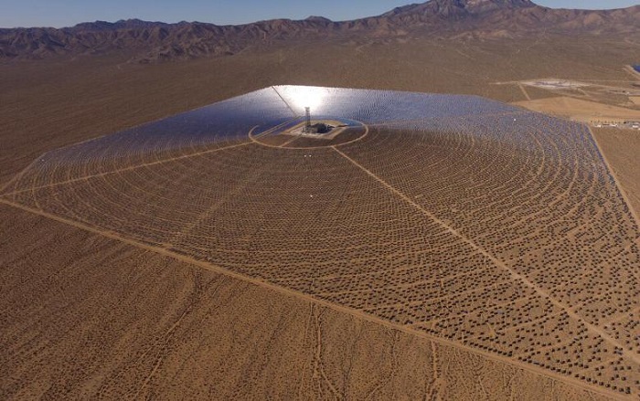 Ivanpah Solar Electric Generating System during the day