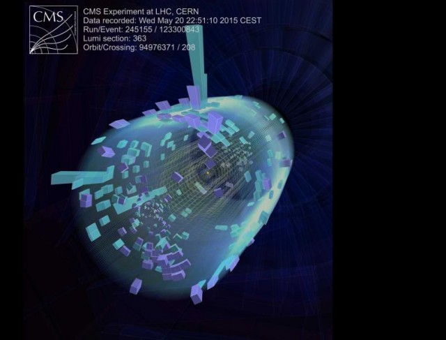 13 TEV LHC collision