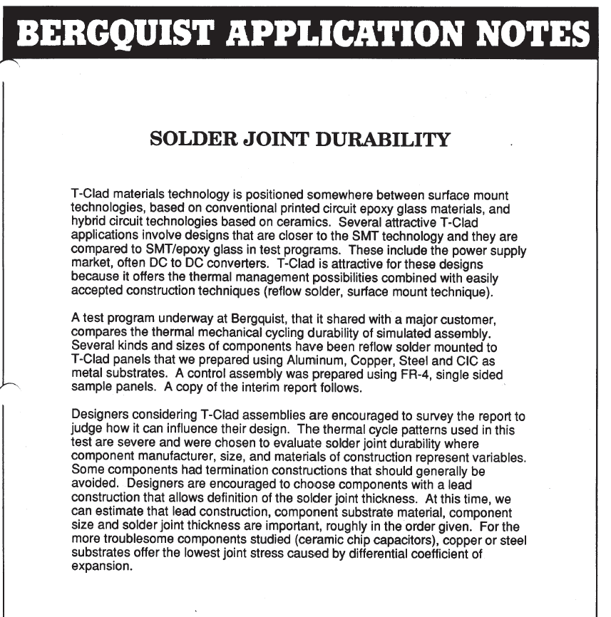 Bergquist - Solder Joint 