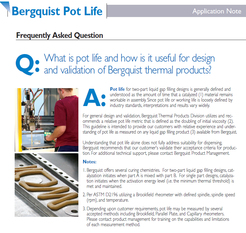 Bergquist - Pot Life