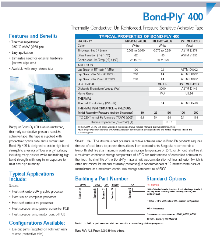 Bergquist Bond-Ply 400