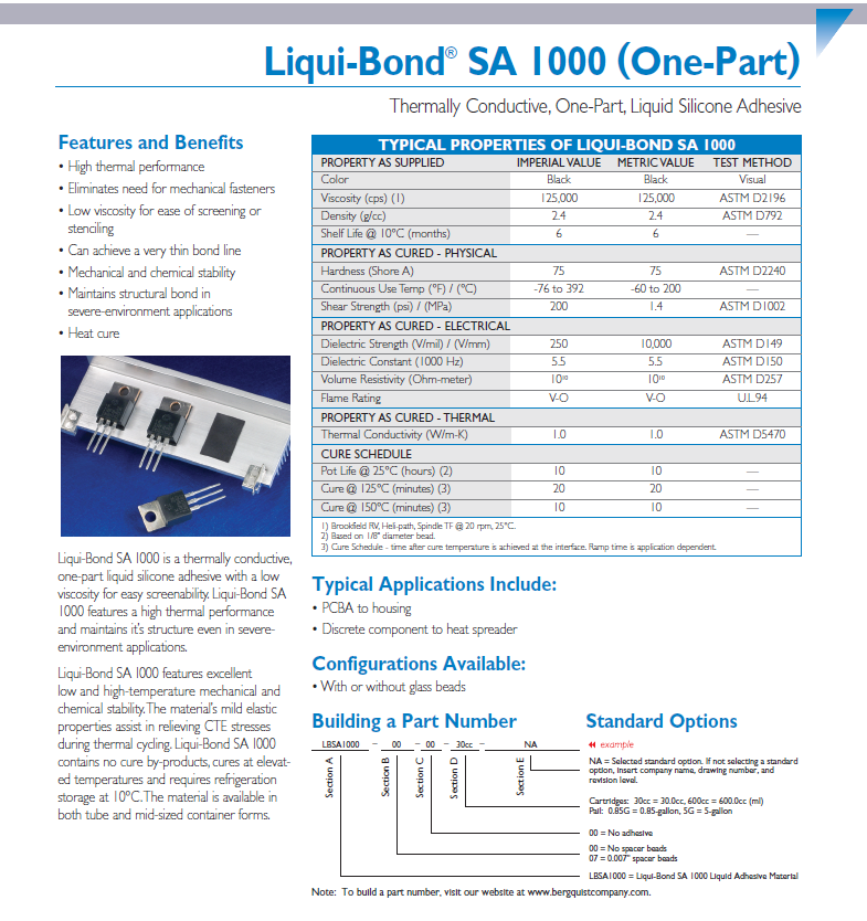 Bergquist Liqui-Bond SA 1000