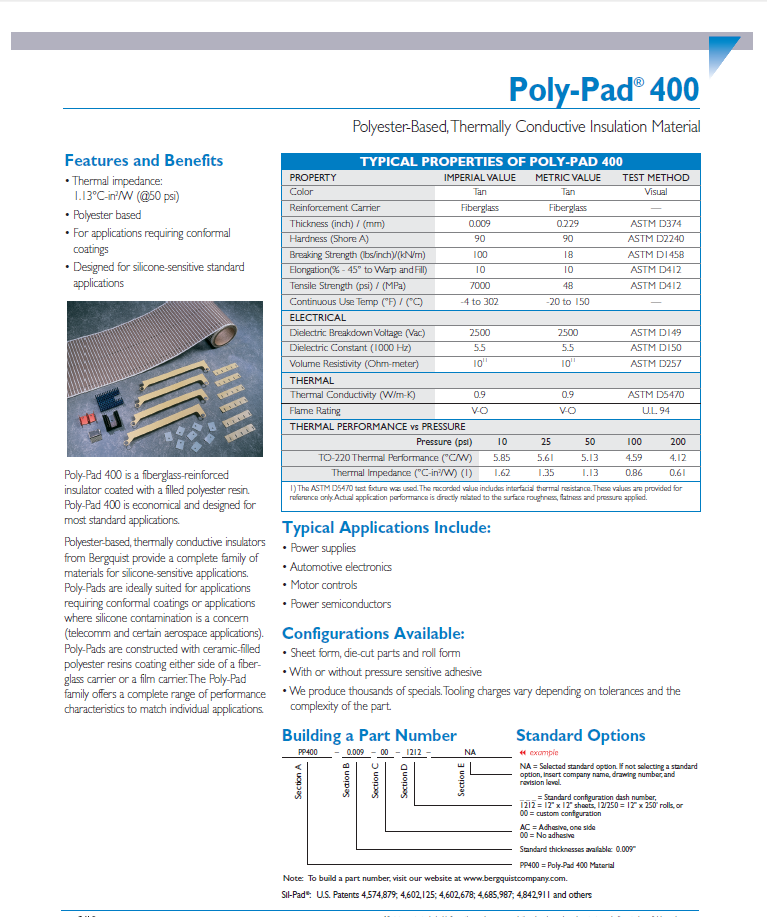 Bergquist Poly-Pad 400