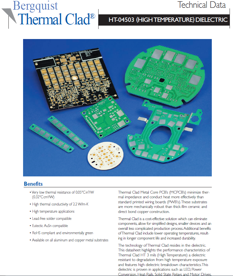 Bergquist Thermal Clad HT-04503