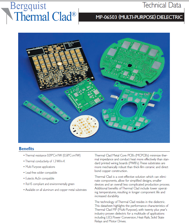 Bergquist Thermal Clad MP-06503