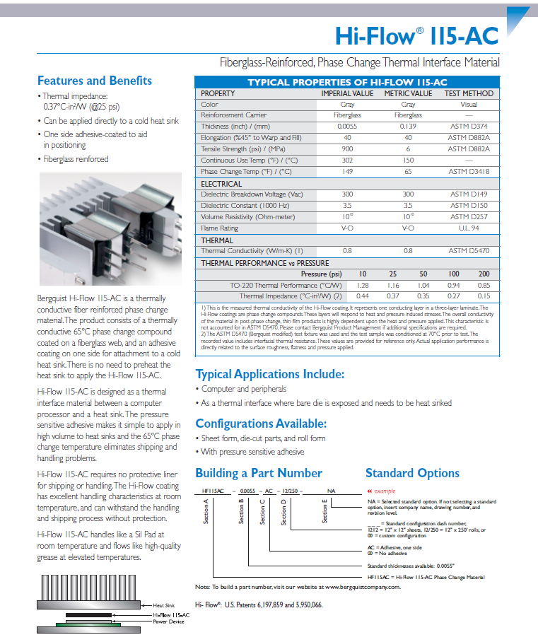 Bergquist Hi-Flow 115AC