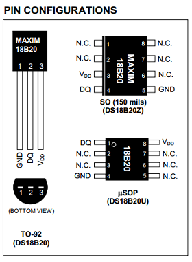 Maxim - DS18B20+PAR