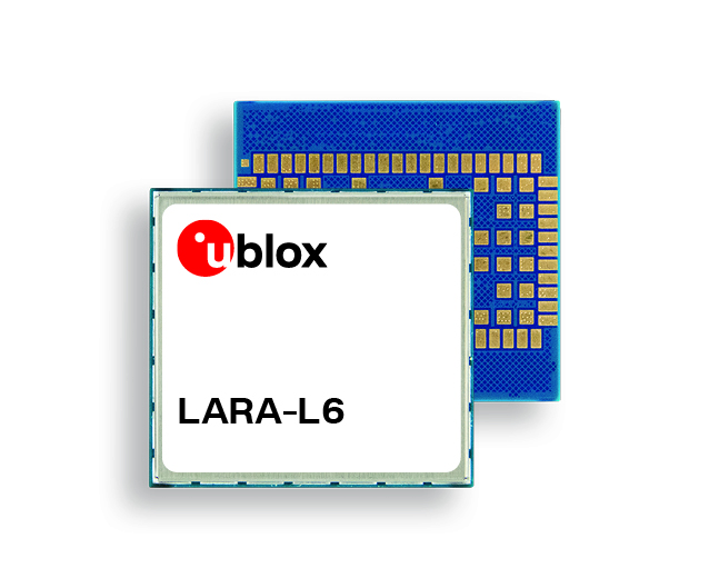 U-blox LTE Cat 4 cellular module.