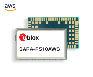 u-blox SARA-R510AWS cellular module.